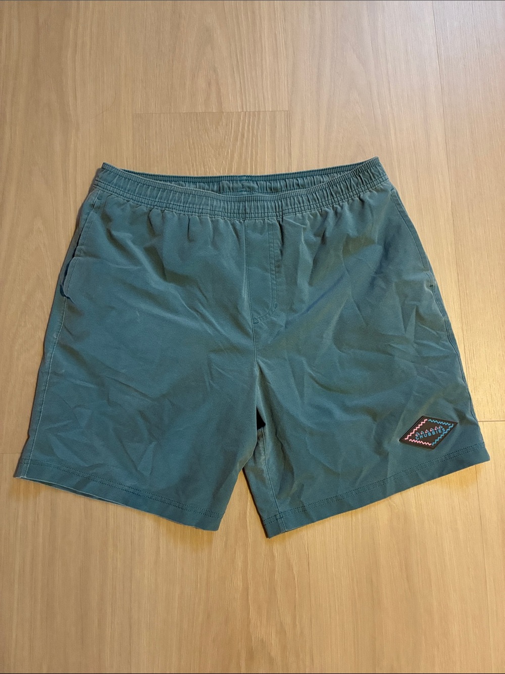 chubbies lined Teal Green Swim Trunks